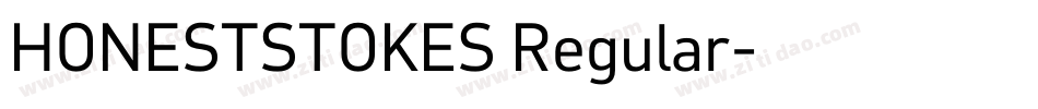 HONESTSTOKES Regular字体转换